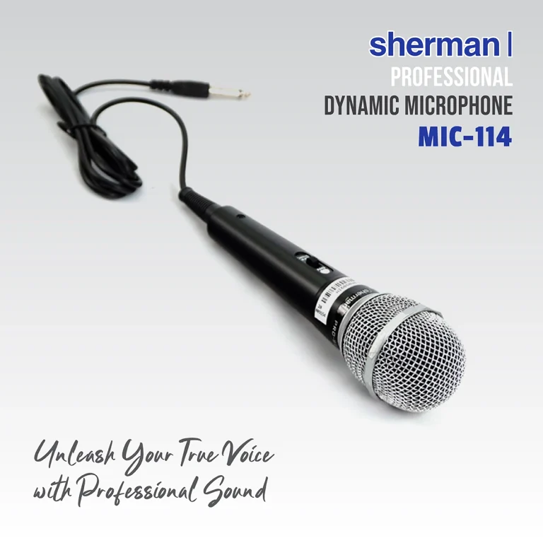 ไมโครโฟนสาย สำหรับร้องพูด รุ่น MIC-114