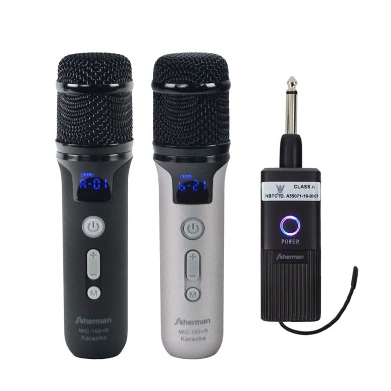 ไมค์ดิจิตอลไร้สาย 40 แชนแนล ไมค์คู่ รุ่น MIC-150+R