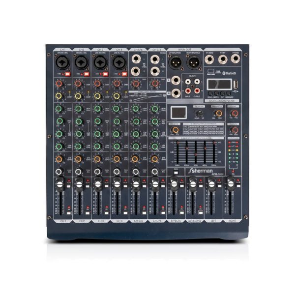 เพาเวอร์มิกเซอร์ 8 แชนแนล รุ่น APM-1000