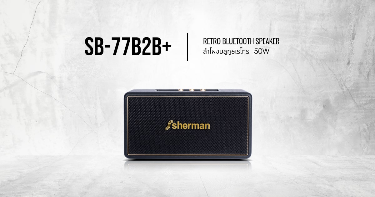 ลำโพง Retro Home Speaker SB-77B2B+