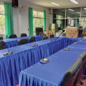 งานติดตั้งระบบเสียงห้องประชุม องค์การบริหารส่วนตำบลจระเข้หิน