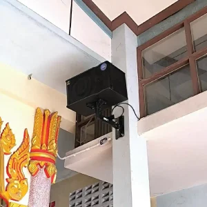 งานติดตั้งระบบเสียงตามสาย วัดเกตุน้อยอัมพวัน
