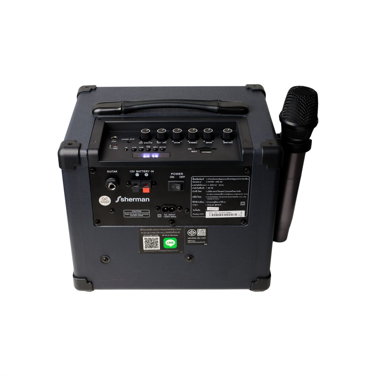 APS-101 ลําโพงกระเป๋าหิ้ว+ไมค์ลอย 2.4G - Image 7