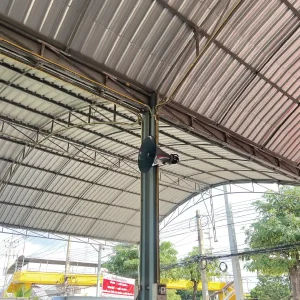 งานติดตั้งระบบเสียงตามสาย เต้นท์รถ คาร์มิน ออโต้