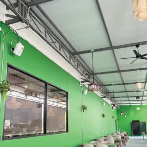 งานติดตั้งระบบเสียงตามสาย Harmony Cafe